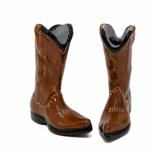 Brown Texan Candle Holder
